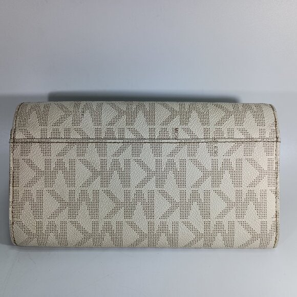Michael Kors Callie Carryall Monogram Coated Canvas Clutch / Wallet - Picture 2 of 16